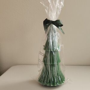 Hallmark Green Tree Candle with Ribbon